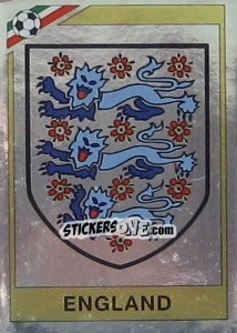 Sticker Badge England - FIFA World Cup Mexico 1986 n. 400 - Panini