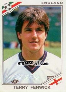 Cromo Terry Fenwick - FIFA World Cup Mexico 1986 - Panini