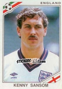 Cromo Kenny Sansom - FIFA World Cup Mexico 1986 - Panini