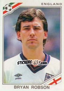 Sticker Bryan Robson - FIFA World Cup Mexico 1986 n. 412 - Panini