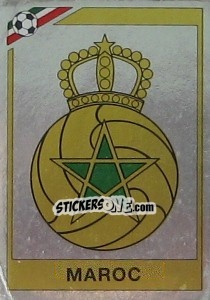 Figurina Badge Maroc - FIFA World Cup Mexico 1986 - Panini
