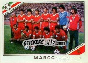 Sticker Team Maroc - FIFA World Cup Mexico 1986 - Panini