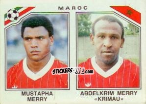 Figurina Mustapha Merry / Abdelkrim Merry - FIFA World Cup Mexico 1986 n. 426 - Panini