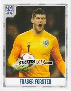 Sticker Fraser Forster - England 2016 n. 6 - Panini