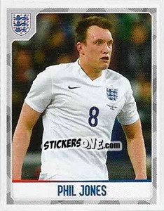Sticker Phil Jones - England 2016 n. 12 - Panini