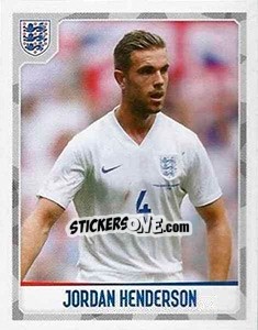 Sticker Jordan Henderson - England 2016 n. 24 - Panini