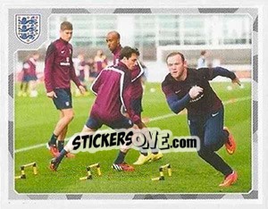 Sticker Wayne Rooney / Steven Gerrard - England 2016 - Panini