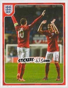 Sticker Wayne Rooney / Leighton Baines - England 2016 - Panini