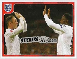 Sticker Wayne Rooney / Danny Welbeck - England 2016 n. 141 - Panini