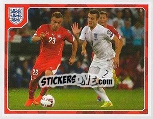 Sticker Jack Wilshere / Xherdan Shaqiri - England 2016 n. 151 - Panini