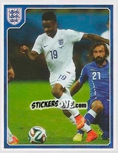 Sticker Raheem Sterling / Andrea Pirlo (Italy) - England 2016 n. 173 - Panini