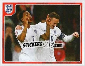 Cromo Raheem Sterling / Wayne Rooney - England 2016 - Panini