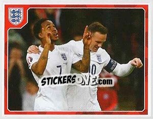 Sticker Raheem Sterling / Wayne Rooney - England 2016 n. 175 - Panini