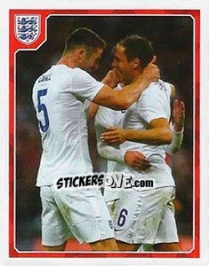 Sticker Phil Jagielka / Gary Cahill - England 2016 n. 203 - Panini