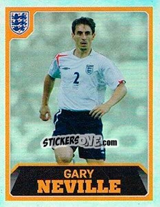 Sticker Gary Neville - England 2016 - Panini