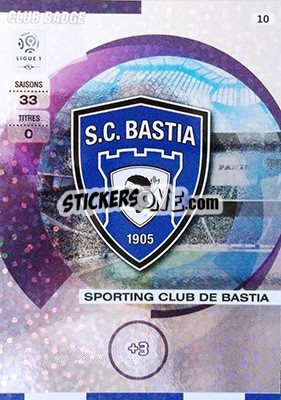 Sticker Club Badges - FOOT 2015-2016. Adrenalyn XL n. 10 - Panini
