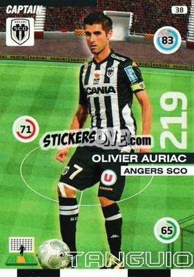 Sticker Olivier Auriac - FOOT 2015-2016. Adrenalyn XL - Panini
