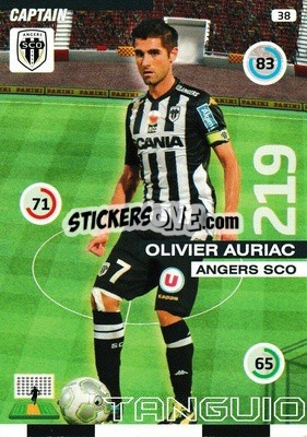 Sticker Olivier Auriac - FOOT 2015-2016. Adrenalyn XL n. 38 - Panini