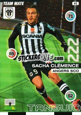 Sticker Sacha Clémence - FOOT 2015-2016. Adrenalyn XL n. 45 - Panini