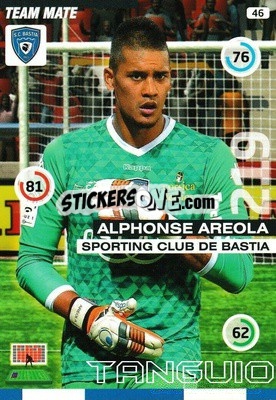 Sticker Alphonse Areola - FOOT 2015-2016. Adrenalyn XL n. 46 - Panini