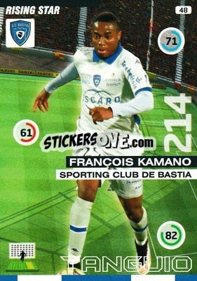 Sticker Francois Kamano - FOOT 2015-2016. Adrenalyn XL - Panini