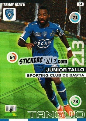 Sticker Junior Tallo - FOOT 2015-2016. Adrenalyn XL n. 54 - Panini