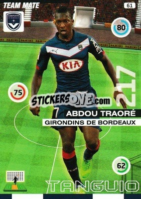 Figurina Abdou Traoré - FOOT 2015-2016. Adrenalyn XL n. 61 - Panini