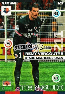 Sticker Remy Vercoutre - FOOT 2015-2016. Adrenalyn XL n. 64 - Panini