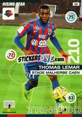 Sticker Thomas Lemar - FOOT 2015-2016. Adrenalyn XL n. 66 - Panini