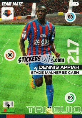 Sticker Dennis Appiah - FOOT 2015-2016. Adrenalyn XL - Panini