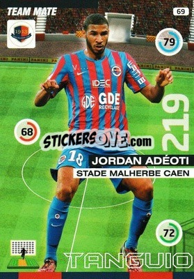 Sticker Jordan Adeoti - FOOT 2015-2016. Adrenalyn XL n. 69 - Panini