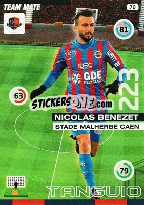 Sticker Nicolas Benezet - FOOT 2015-2016. Adrenalyn XL n. 70 - Panini