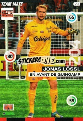 Sticker Jonas Lossl - FOOT 2015-2016. Adrenalyn XL - Panini