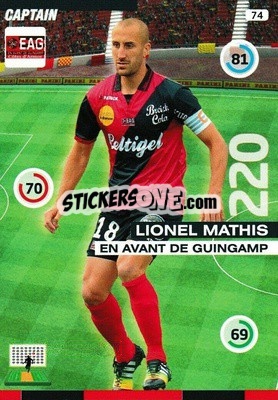Sticker Lionel Mathis - FOOT 2015-2016. Adrenalyn XL n. 74 - Panini