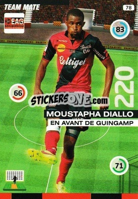 Sticker Moustapha Diallo - FOOT 2015-2016. Adrenalyn XL - Panini