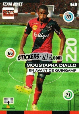 Figurina Moustapha Diallo - FOOT 2015-2016. Adrenalyn XL - Panini