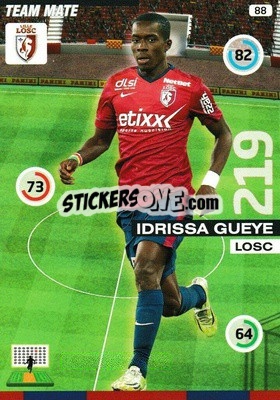 Sticker Idrissa Gueye - FOOT 2015-2016. Adrenalyn XL n. 88 - Panini
