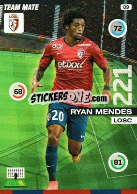 Figurina Ryan Mendes - FOOT 2015-2016. Adrenalyn XL n. 89 - Panini