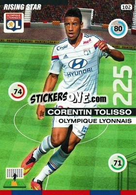 Sticker Corentin Tolisso - FOOT 2015-2016. Adrenalyn XL n. 102 - Panini