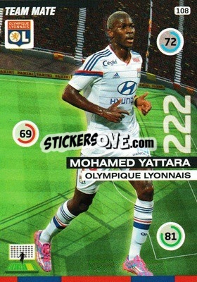 Sticker Mohamed Yattara - FOOT 2015-2016. Adrenalyn XL - Panini