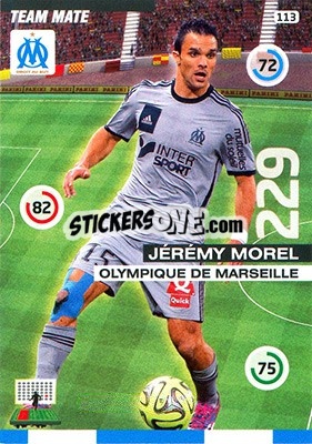 Sticker Jeremy Morel - FOOT 2015-2016. Adrenalyn XL n. 113 - Panini