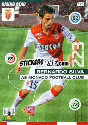 Sticker Bernardo Silva - FOOT 2015-2016. Adrenalyn XL n. 120 - Panini