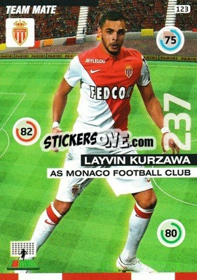 Sticker Layvin Kurzawa - FOOT 2015-2016. Adrenalyn XL - Panini