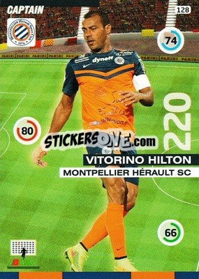 Sticker Vitorino Hilton - FOOT 2015-2016. Adrenalyn XL n. 128 - Panini