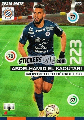 Sticker Abdelhamid El Kaoutari - FOOT 2015-2016. Adrenalyn XL n. 130 - Panini