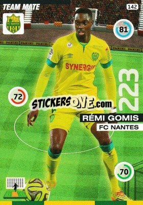 Sticker Remi Gomis - FOOT 2015-2016. Adrenalyn XL n. 142 - Panini