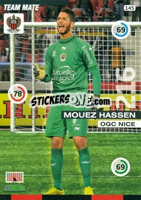 Sticker Mouez Hassen - FOOT 2015-2016. Adrenalyn XL - Panini