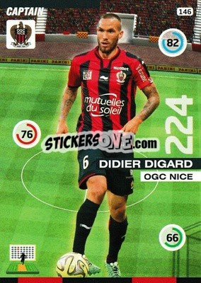 Sticker Didier Digard - FOOT 2015-2016. Adrenalyn XL - Panini
