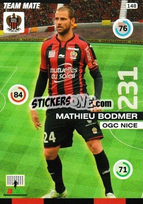 Sticker Mathieu Bodmer - FOOT 2015-2016. Adrenalyn XL n. 148 - Panini