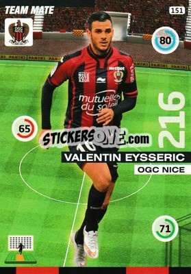 Cromo Valentin Eysseric - FOOT 2015-2016. Adrenalyn XL - Panini